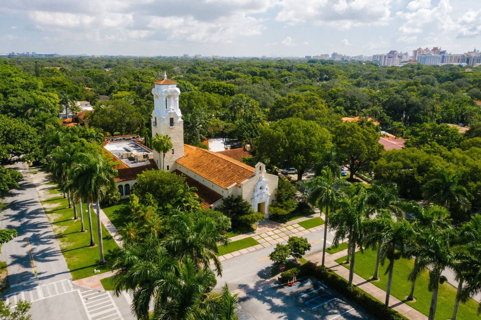 Aerial view of Coral Gables, Florida